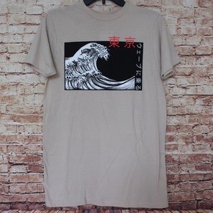 Artist Union | Waves of Kanagawa Asian Style Tee